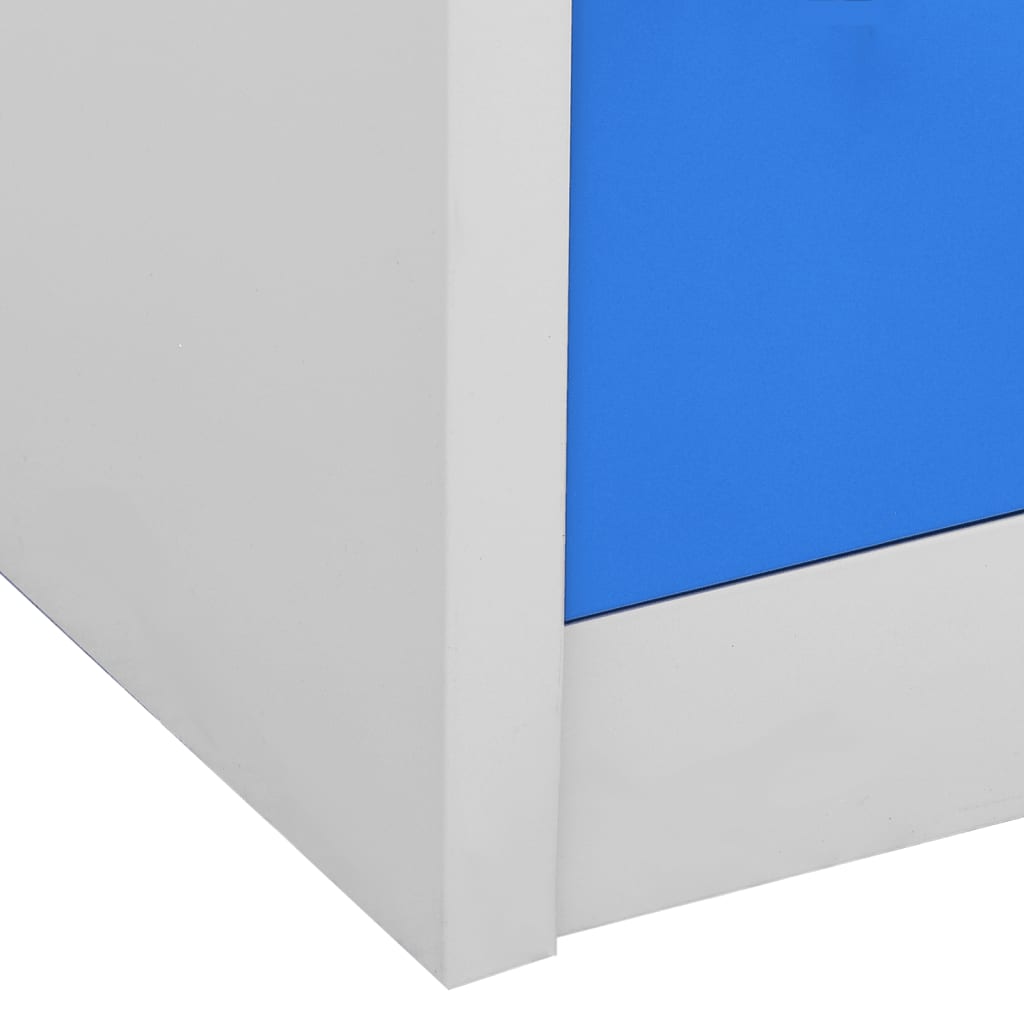 Armoire en Métal Bleu au Style Industriel-La-Fabrique-Industrielle