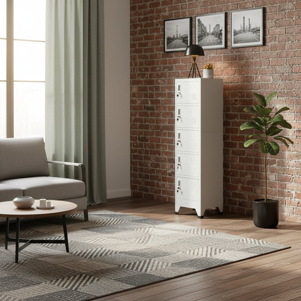 Armoire Industrielle Blanche en Acier