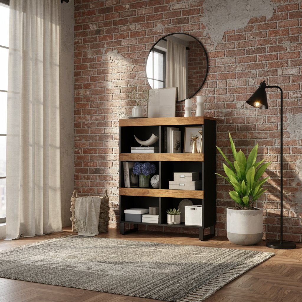 Armoire Latérale 85X33X107 Cm Bois Massif De Manguier