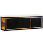 Banc Chaussures Industriel en Bois de Manguier-La-Fabrique-Industrielle