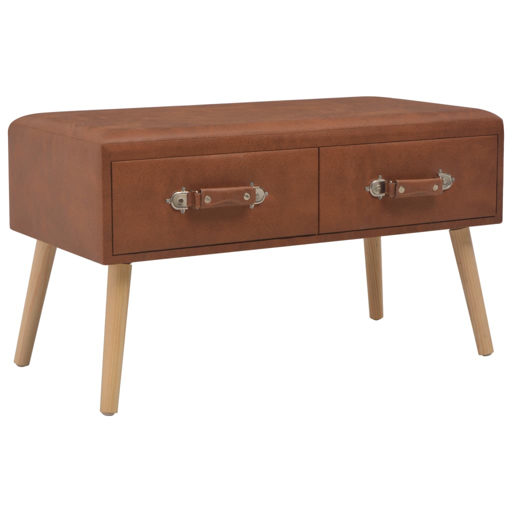 Banc Coffre en Similicuir au Style Industriel-Marron-La-Fabrique-Industrielle