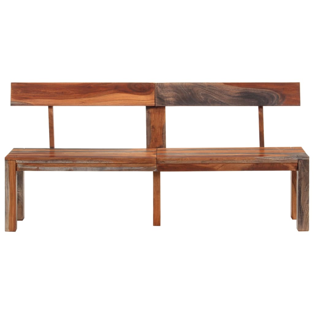 Banc Élégant en Bois avec Dossier Acacia-La-Fabrique-Industrielle