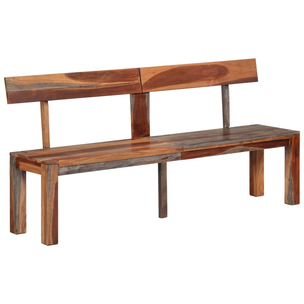 Banc Élégant en Bois avec Dossier Acacia-La-Fabrique-Industrielle