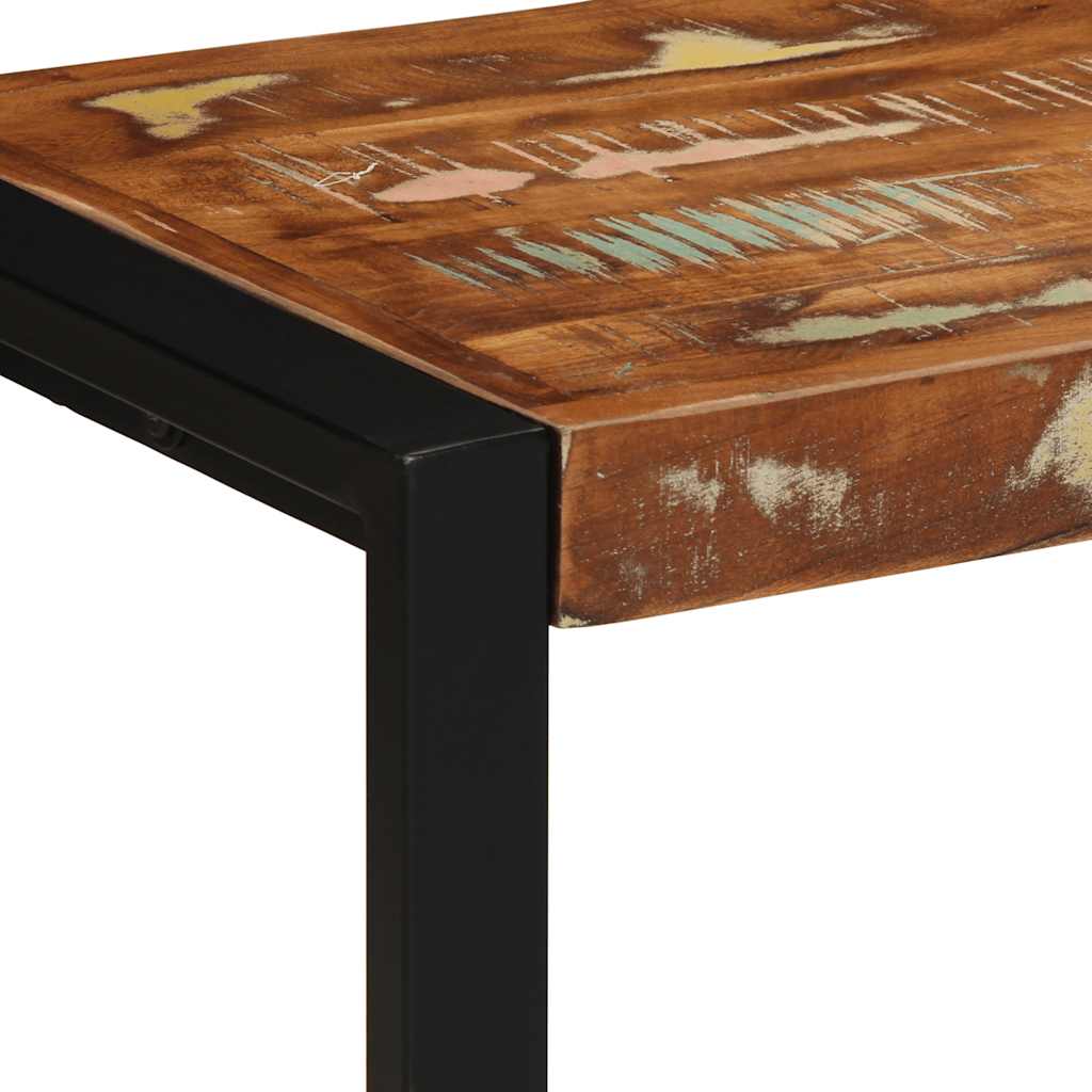 Banc Multicolore en Bois sans Dossier-La-Fabrique-Industrielle