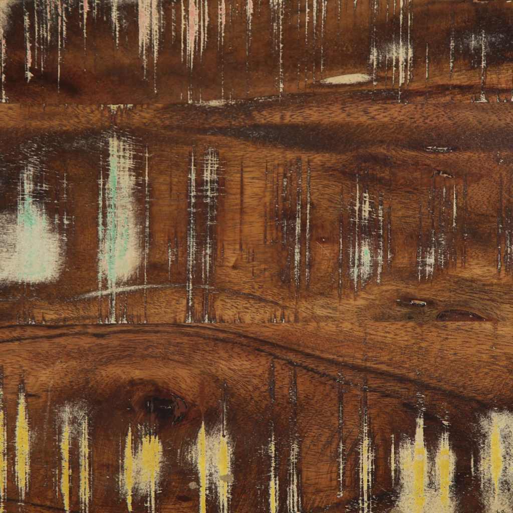 Banc Multicolore en Bois sans Dossier-La-Fabrique-Industrielle