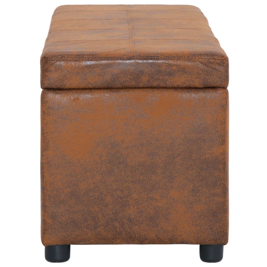Banc avec Coffre de Rangement Industriel en Similicuir-La-Fabrique-Industrielle