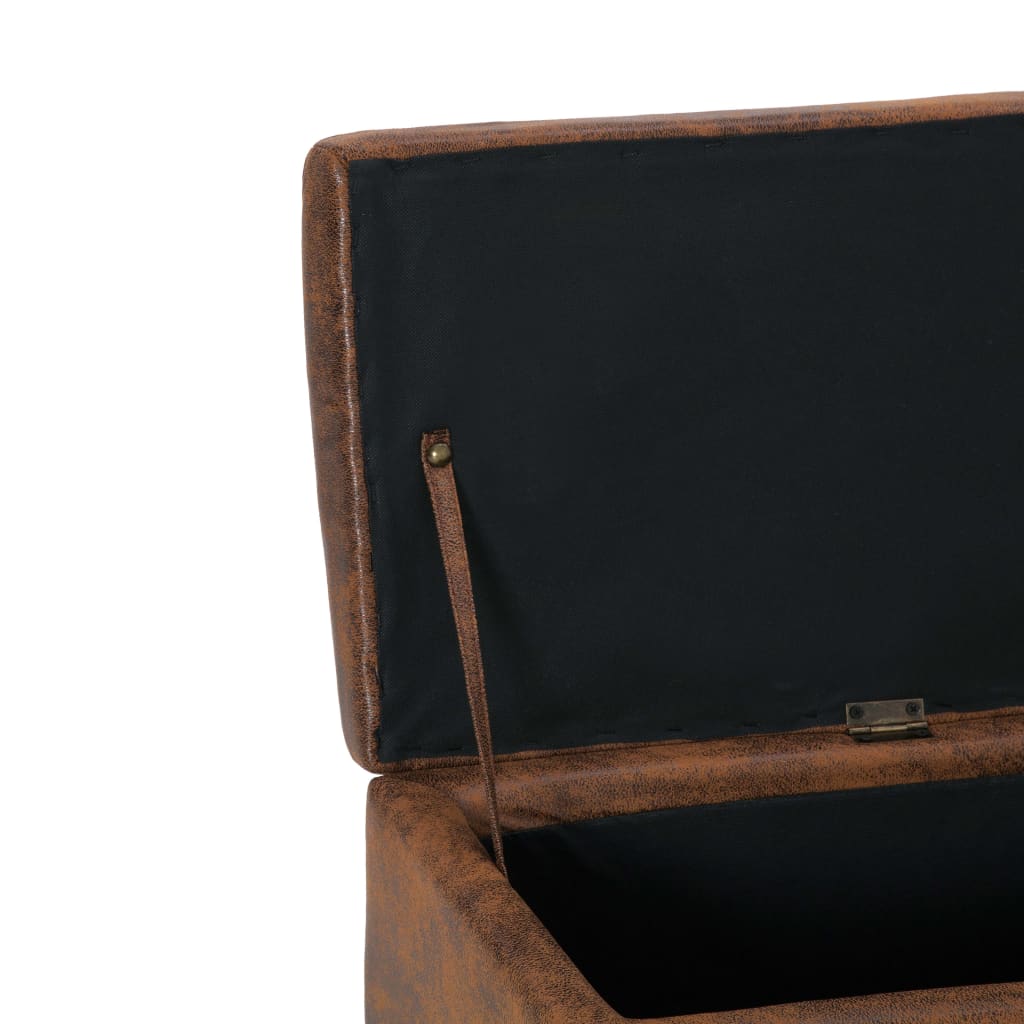 Banc avec Coffre de Rangement Industriel en Similicuir-La-Fabrique-Industrielle