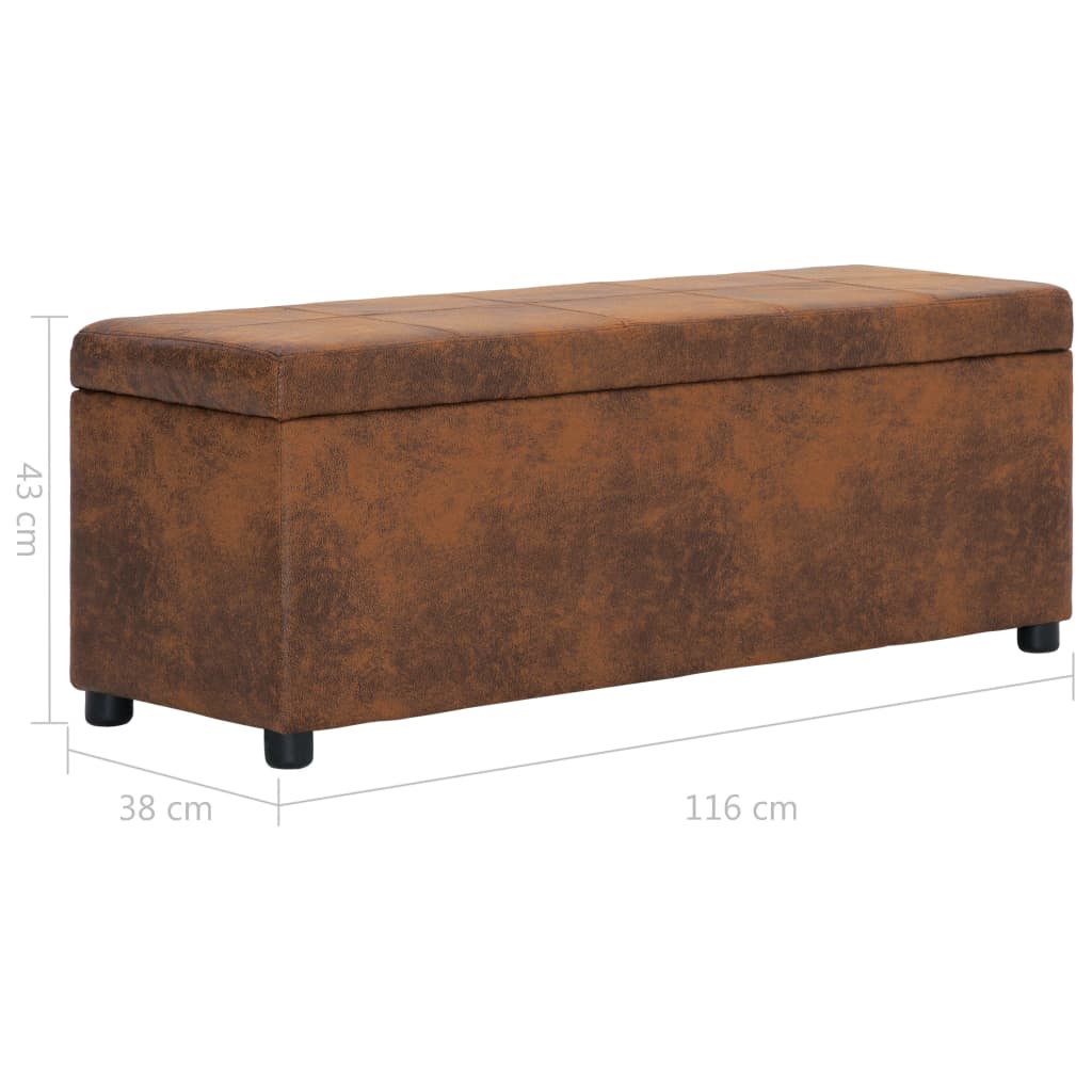 Banc avec Coffre de Rangement Industriel en Similicuir-La-Fabrique-Industrielle