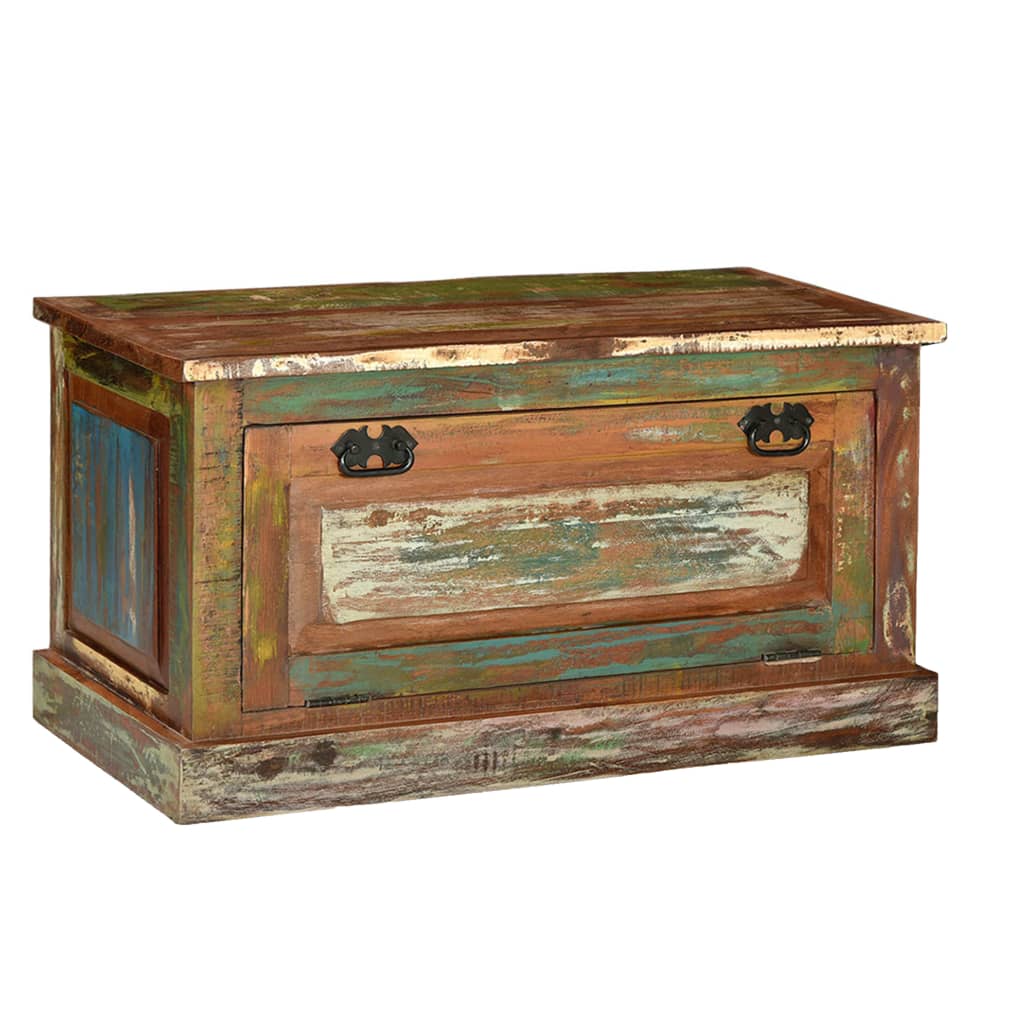 Banc de Rangement en Bois pour Chaussures-bois de récupération massif-La-Fabrique-Industrielle