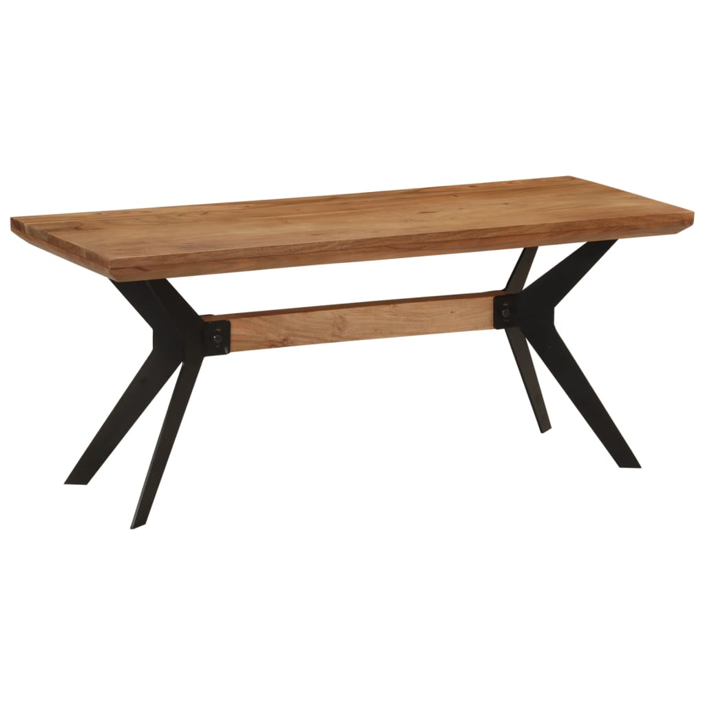 Banc en Bois Brut Style Industriel-La-Fabrique-Industrielle