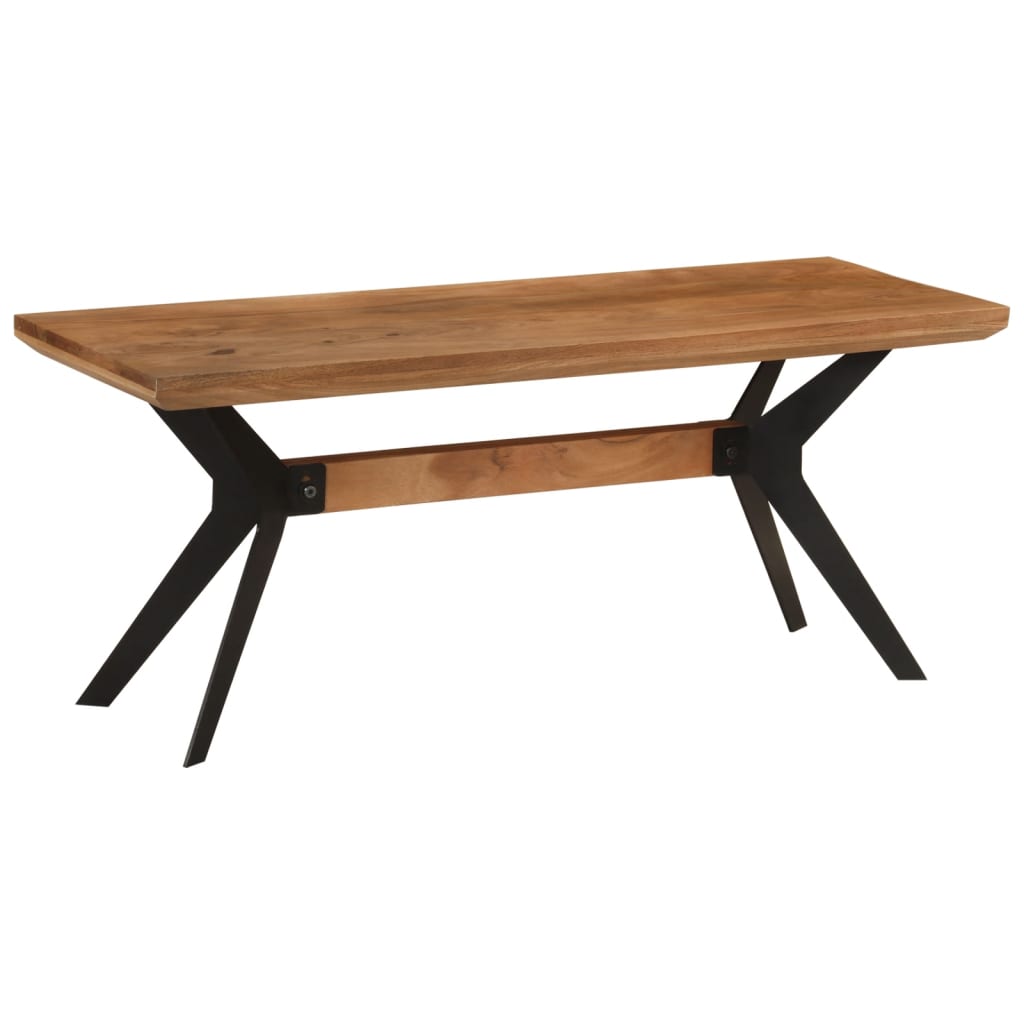 Banc en Bois Brut Style Industriel-La-Fabrique-Industrielle