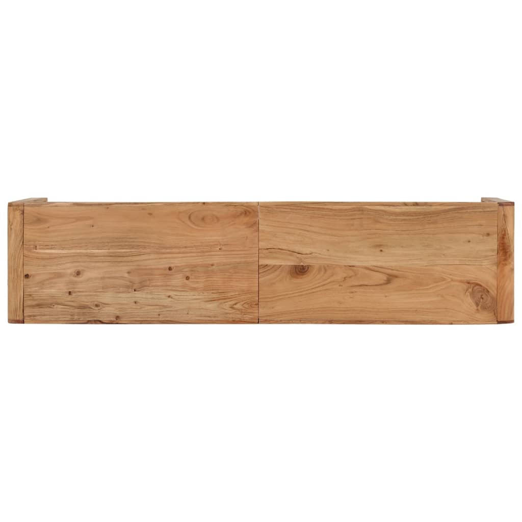 Banc en Bois Massif d'Acacia Style Industriel-La-Fabrique-Industrielle