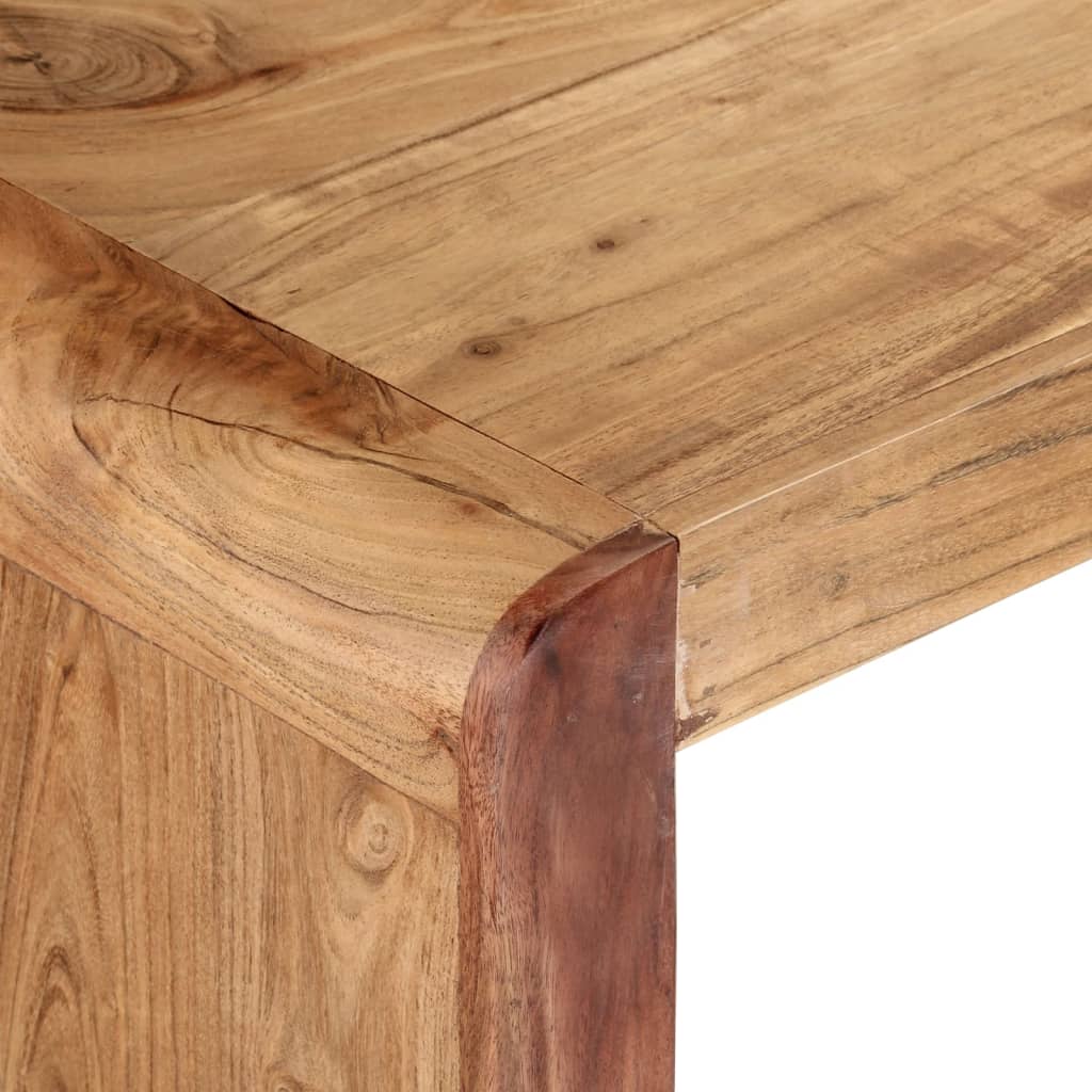 Banc en Bois Massif d'Acacia Style Industriel-La-Fabrique-Industrielle