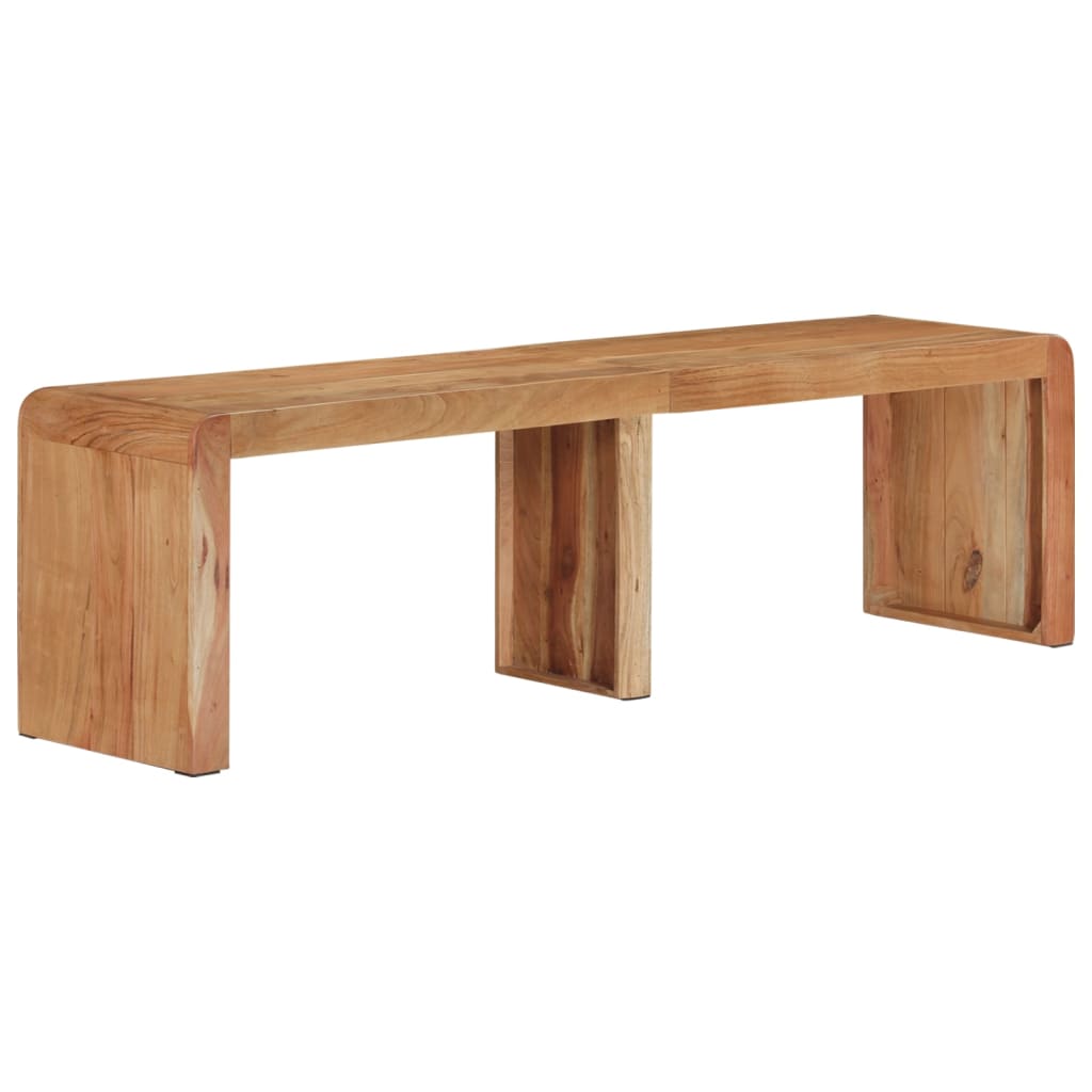 Banc en Bois Massif d'Acacia Style Industriel-La-Fabrique-Industrielle