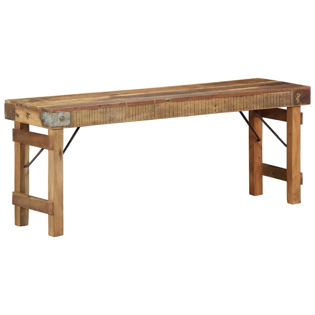 Banc en Bois Massif et Acier Industriel-La-Fabrique-Industrielle