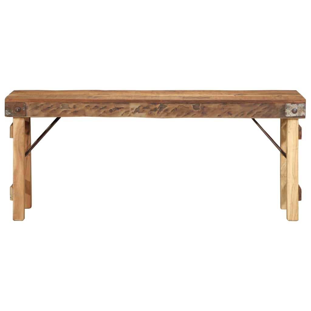 Banc en Bois Massif et Acier Industriel-La-Fabrique-Industrielle
