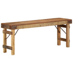 Banc en Bois Massif et Acier Industriel-La-Fabrique-Industrielle