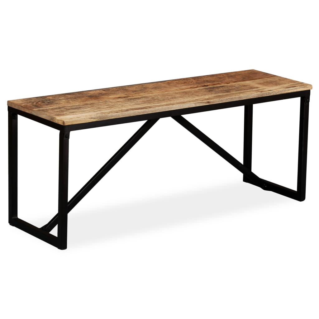 Banc en Bois Recyclé Industriel-Marron-110 x 35 x 45 cm-La-Fabrique-Industrielle