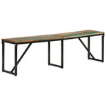 Banc en Bois Recyclé Industriel-Multicolore-160 x 35 x 46 cm-La-Fabrique-Industrielle