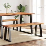 Banc en Bois d'Acacia Design-140 cm-La-Fabrique-Industrielle