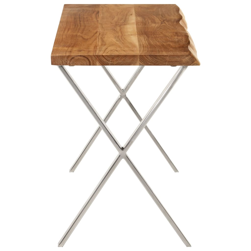 Banc en Bois d'Acacia et Pied Métal-La-Fabrique-Industrielle
