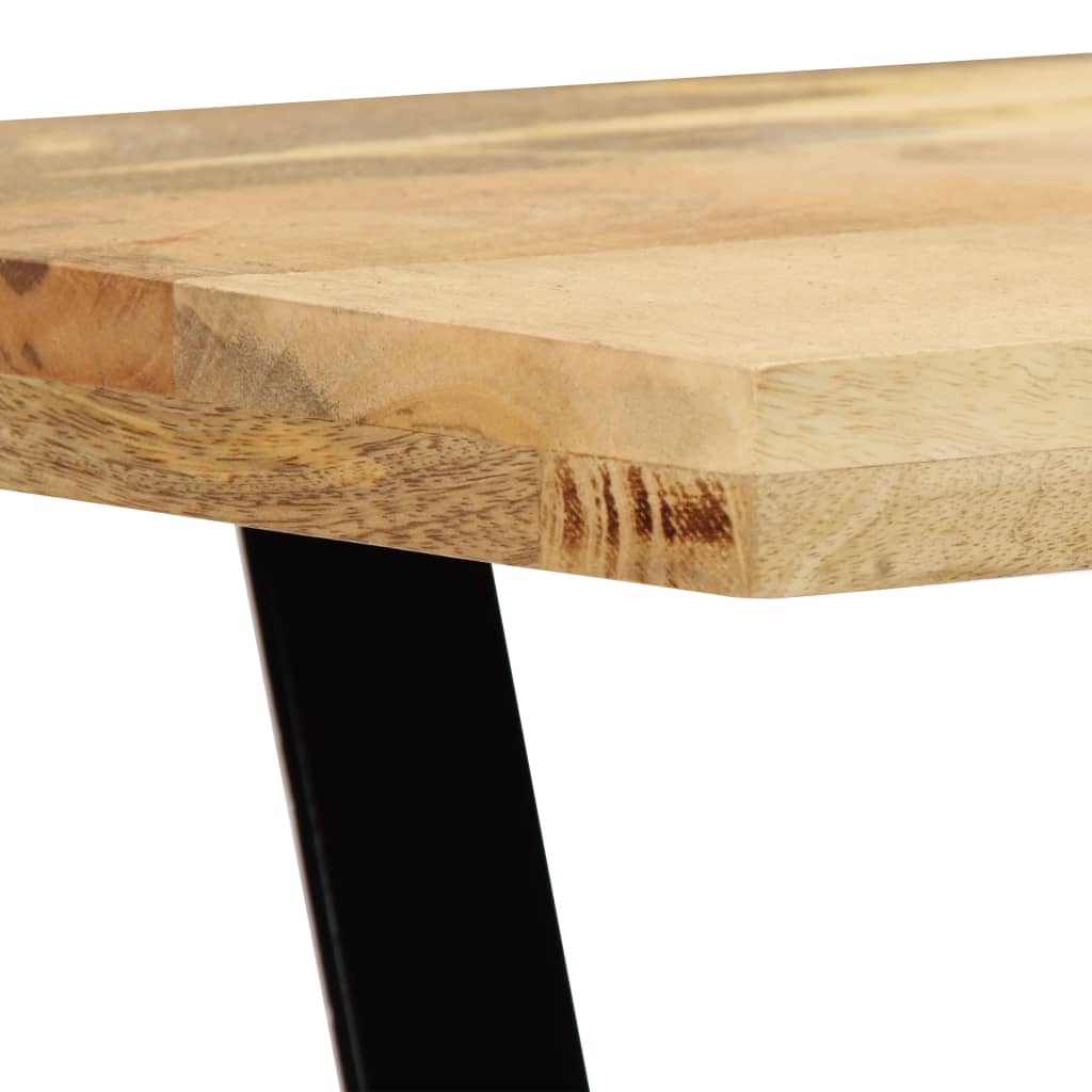 Banc en Bois de Manguier et Acier Élégant-La-Fabrique-Industrielle