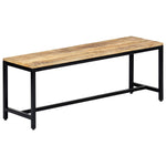 Banc en Bois de Manguier et Métal Industriel-120 cm-La-Fabrique-Industrielle