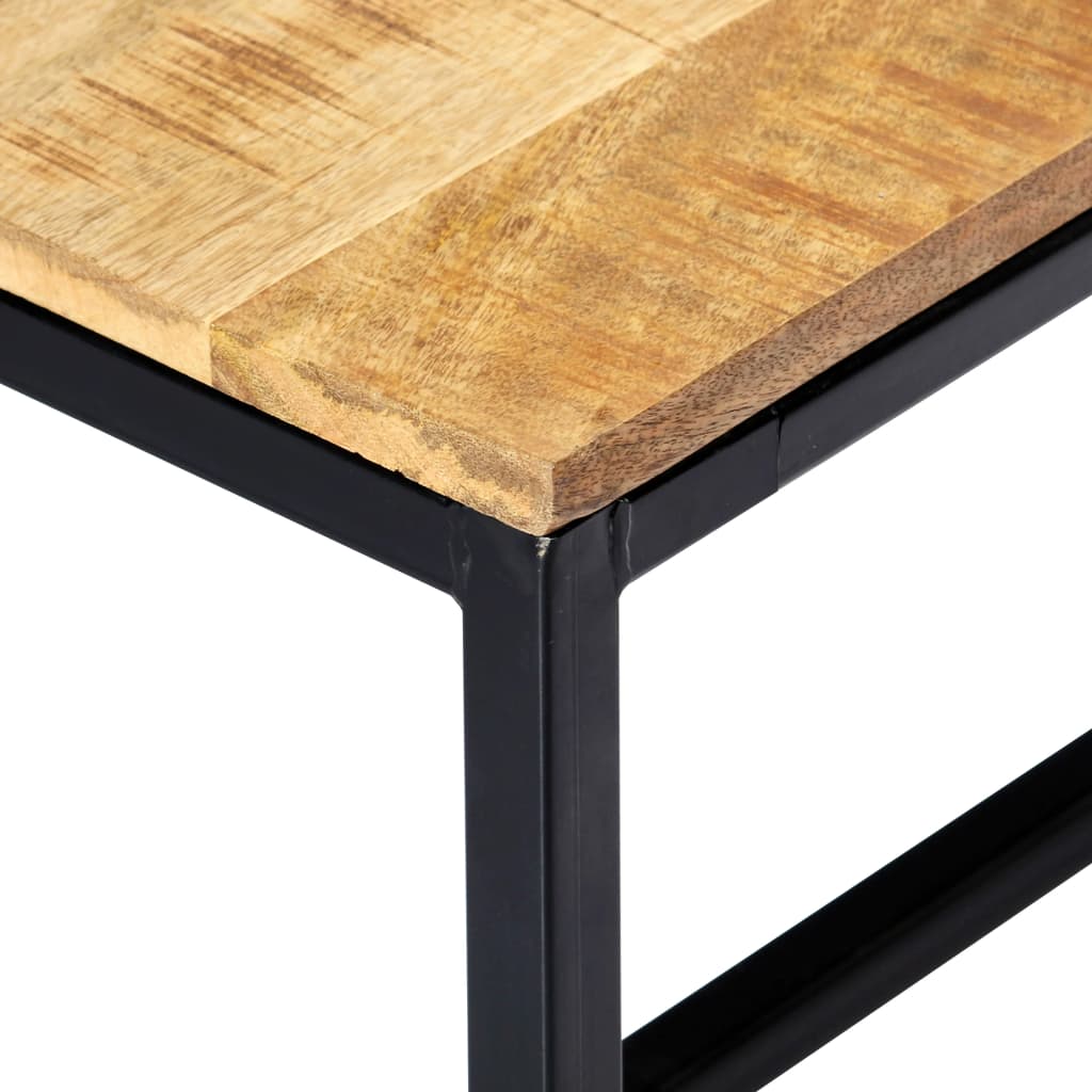 Banc en Bois de Manguier et Métal Industriel-La-Fabrique-Industrielle