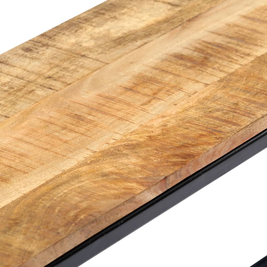 Banc en Bois de Manguier et Métal Industriel-La-Fabrique-Industrielle
