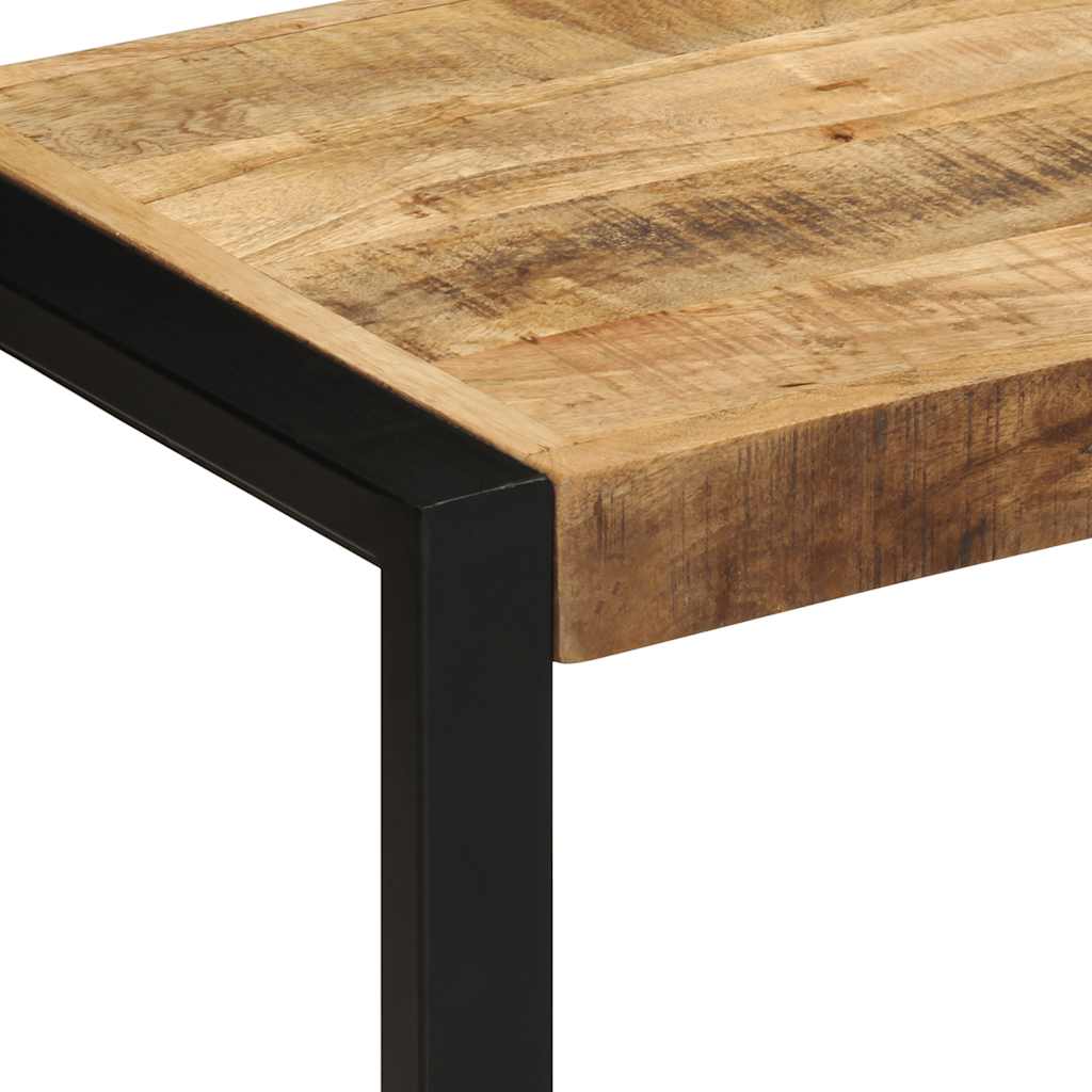 Banc en Bois de Manguier et Métal Industriel-La-Fabrique-Industrielle