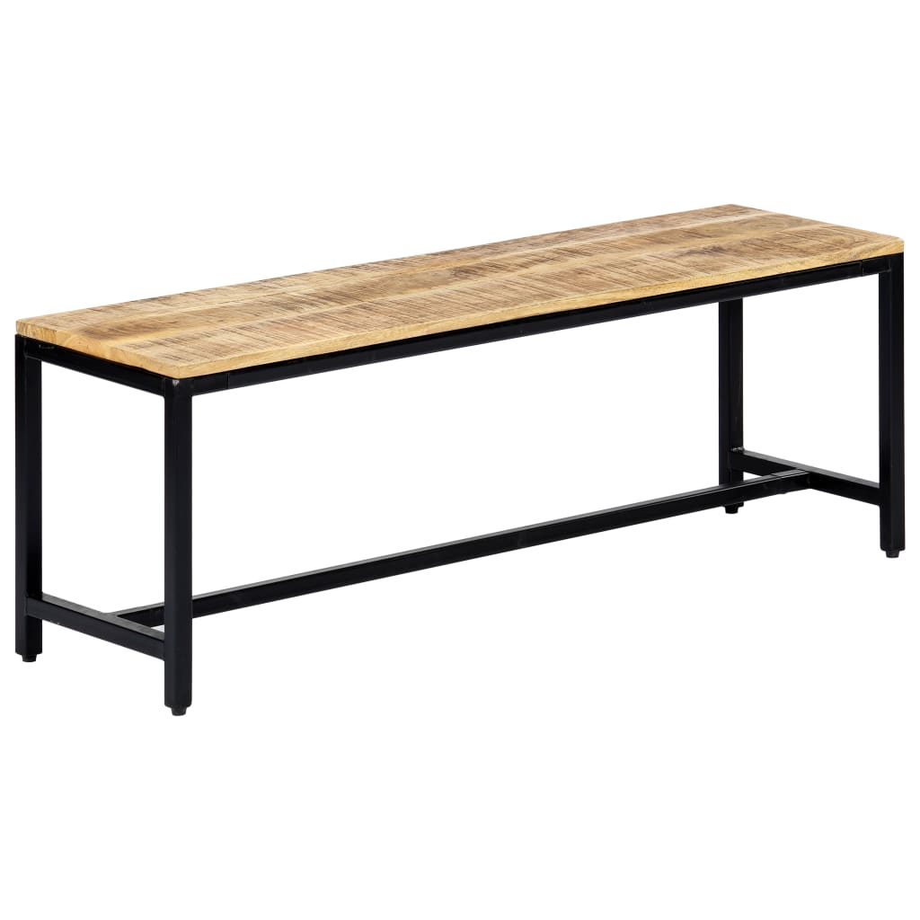 Banc en Bois de Manguier et Métal Industriel-La-Fabrique-Industrielle