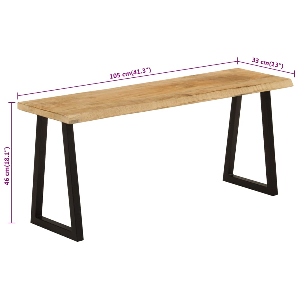 Banc en Bois et Métal Style Indus-La-Fabrique-Industrielle