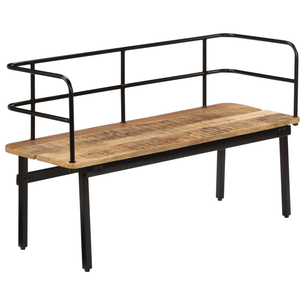 Banc en Bois et Métal au Style Industriel-La-Fabrique-Industrielle