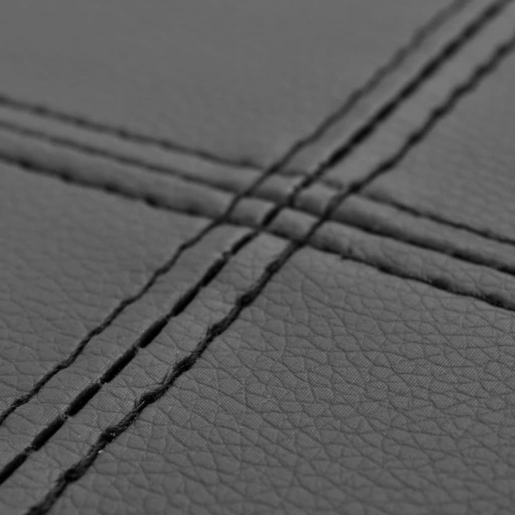 Banc en Cuir Noir Chic-La-Fabrique-Industrielle