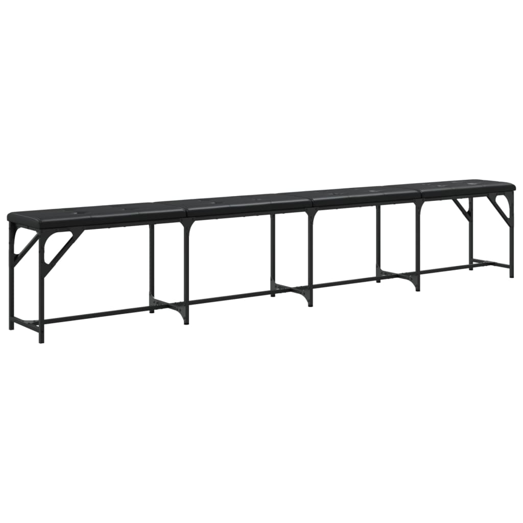 Banc en Métal et Similicuir Intérieur-La-Fabrique-Industrielle