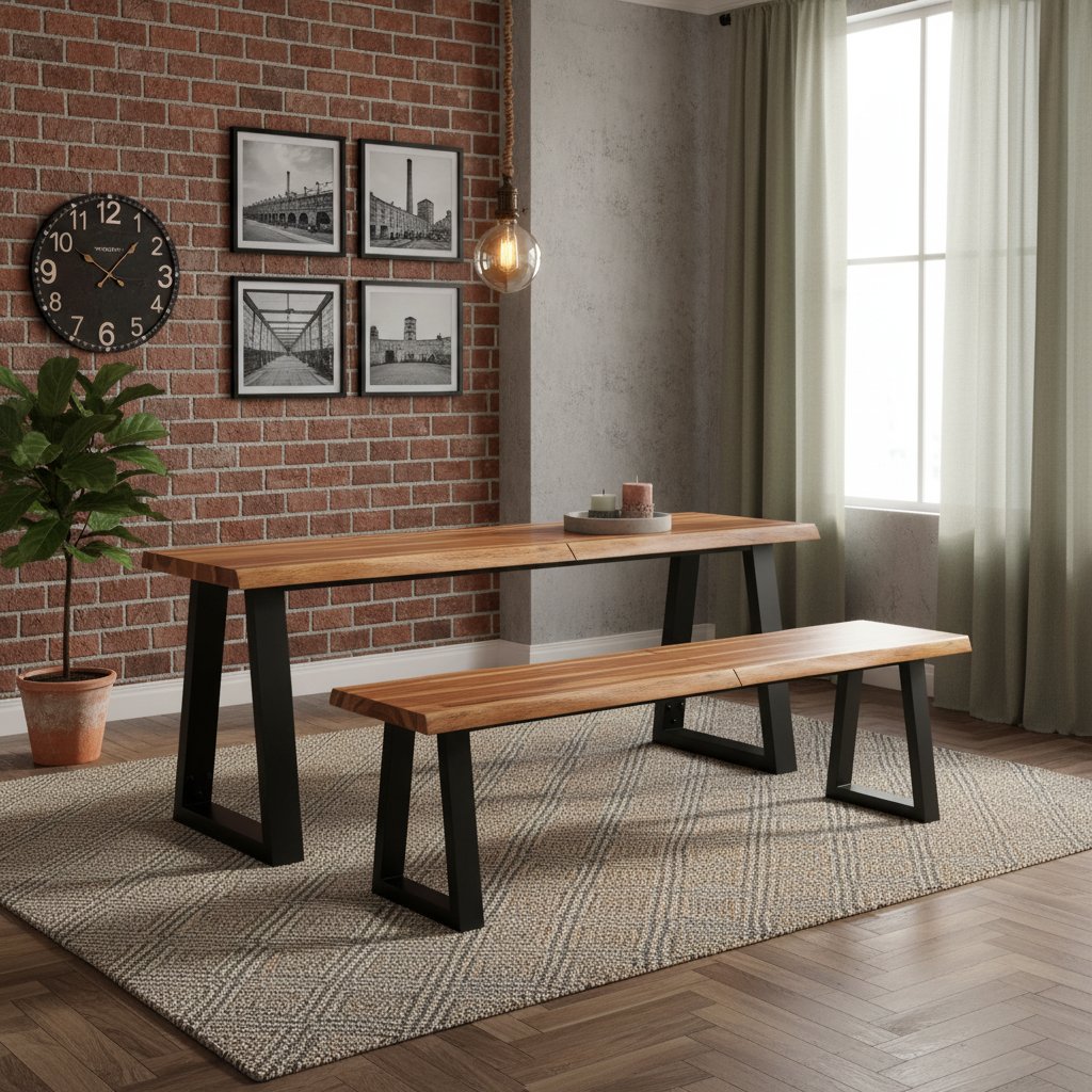 Banc en Bois d'Acacia Design