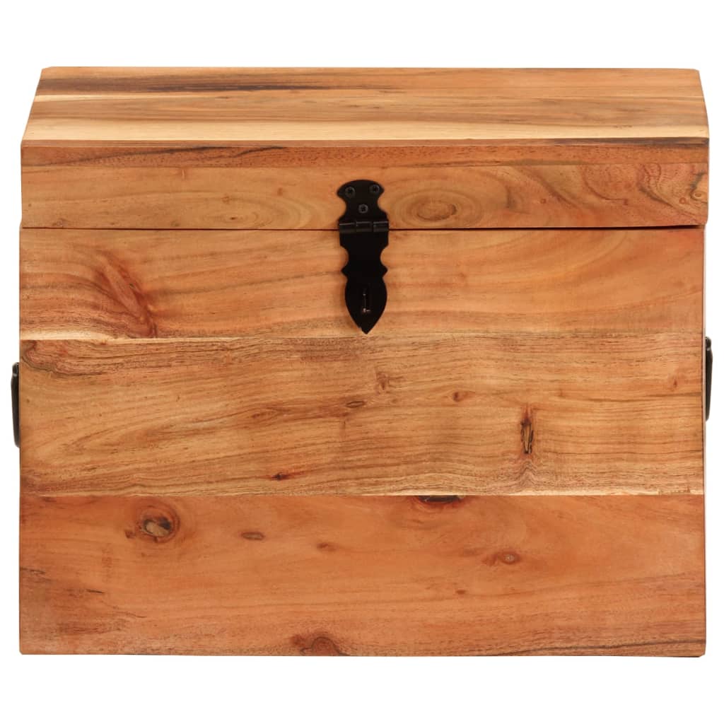 Boîte De Rangement 39X28X31 Cm Bois Massif D'acacia-La-Fabrique-Industrielle