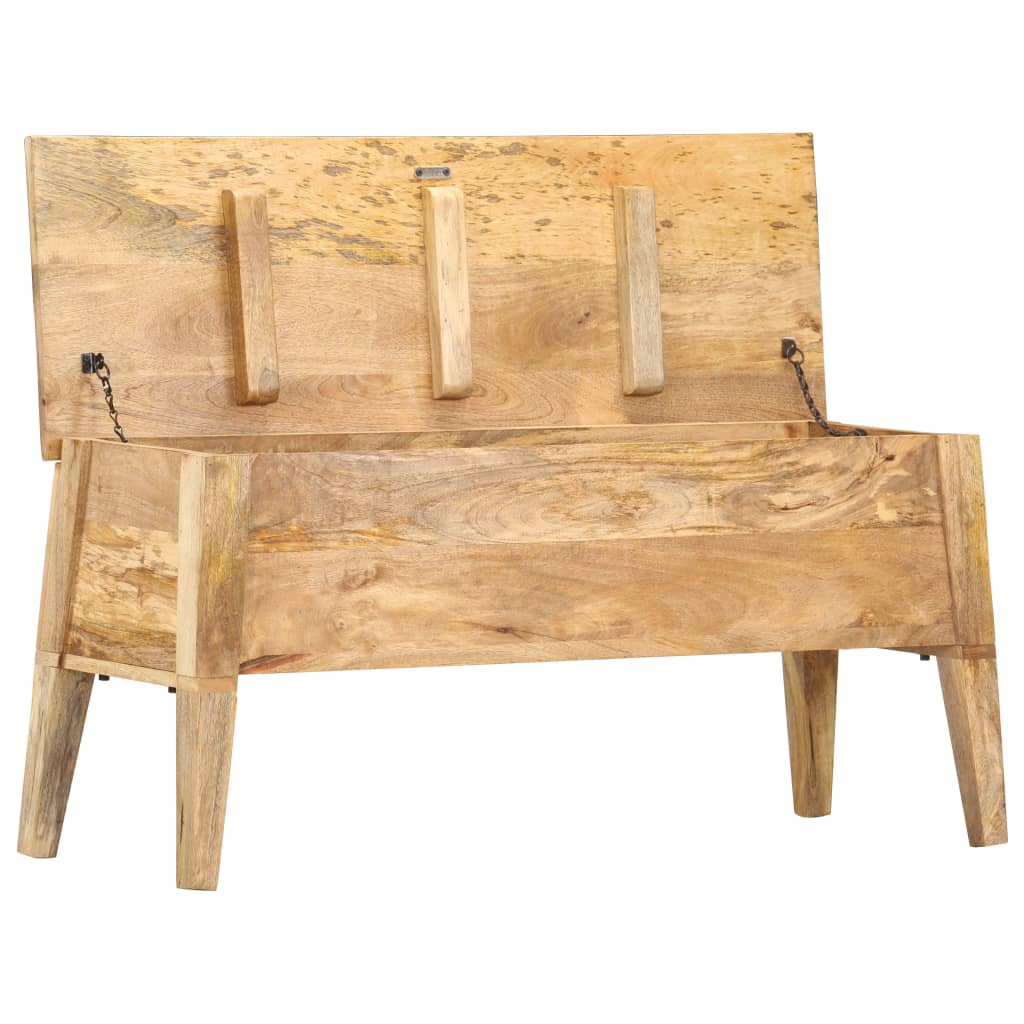 Boîte De Rangement 99X35X48 Cm Bois De Manguier Solide-La-Fabrique-Industrielle