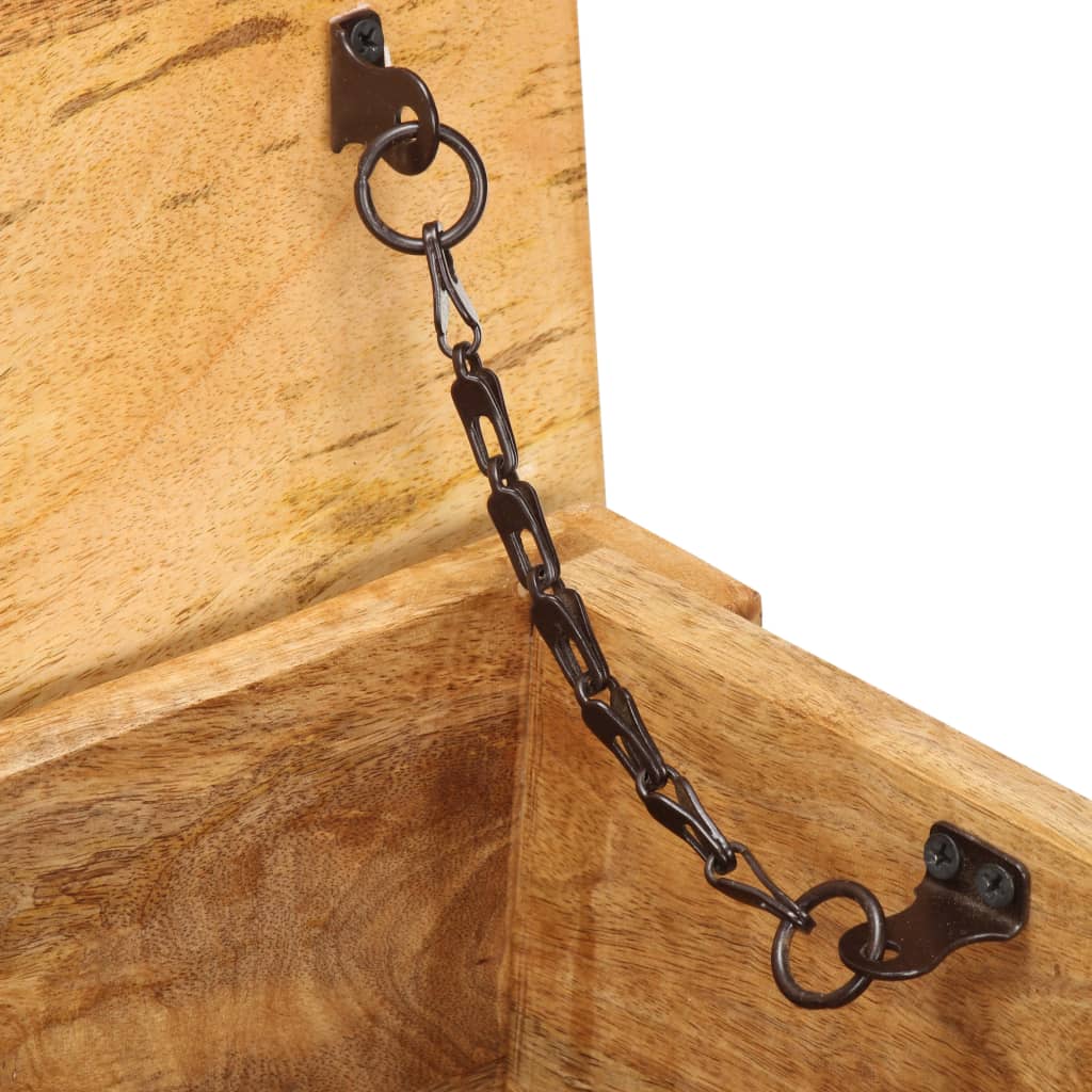 Boîte De Rangement 99X35X48 Cm Bois De Manguier Solide-La-Fabrique-Industrielle