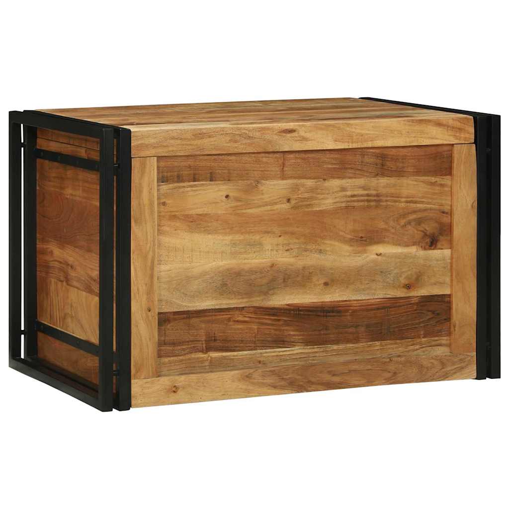Boîte De Rangement - Bois De Manguier Massif-Bois d'acacia-80 x 50 x 50 cm-La-Fabrique-Industrielle