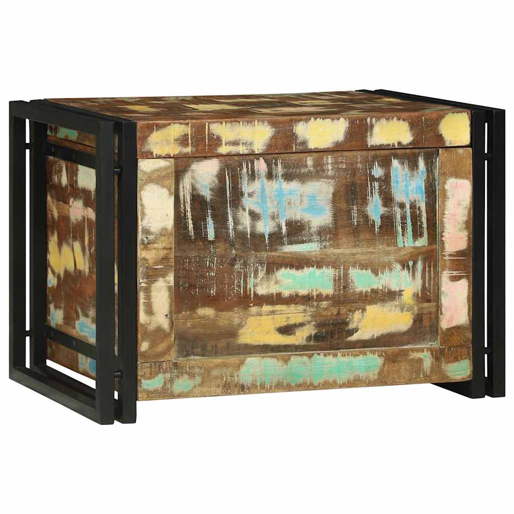 Boîte De Rangement - Bois De Manguier Massif-Bois de récupération-60 x 40 x 41 cm-La-Fabrique-Industrielle