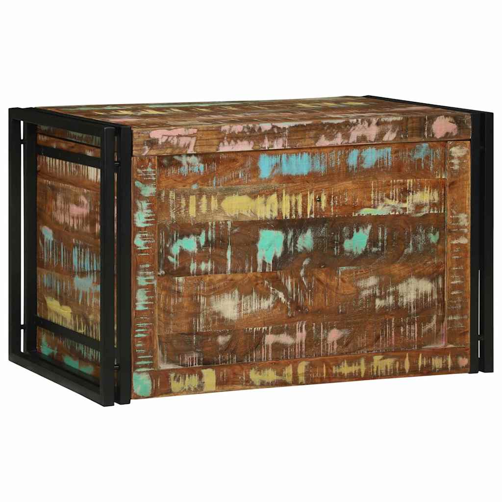 Boîte De Rangement - Bois De Manguier Massif-Bois de récupération-80 x 50 x 50 cm-La-Fabrique-Industrielle