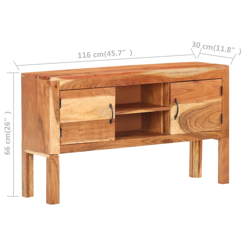 Buffet Authentique en Bois d'Acacia-La-Fabrique-Industrielle