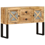 Buffet Bois Moderne en Manguier Brut-1-110 x 30 x 74 cm-La-Fabrique-Industrielle