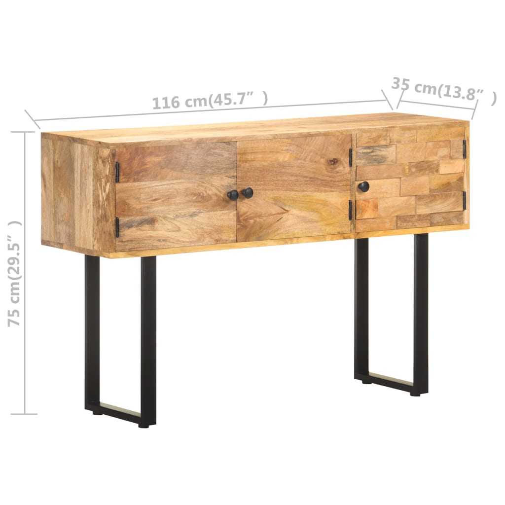 Buffet Chic en Bois et Métal Industriel-La-Fabrique-Industrielle