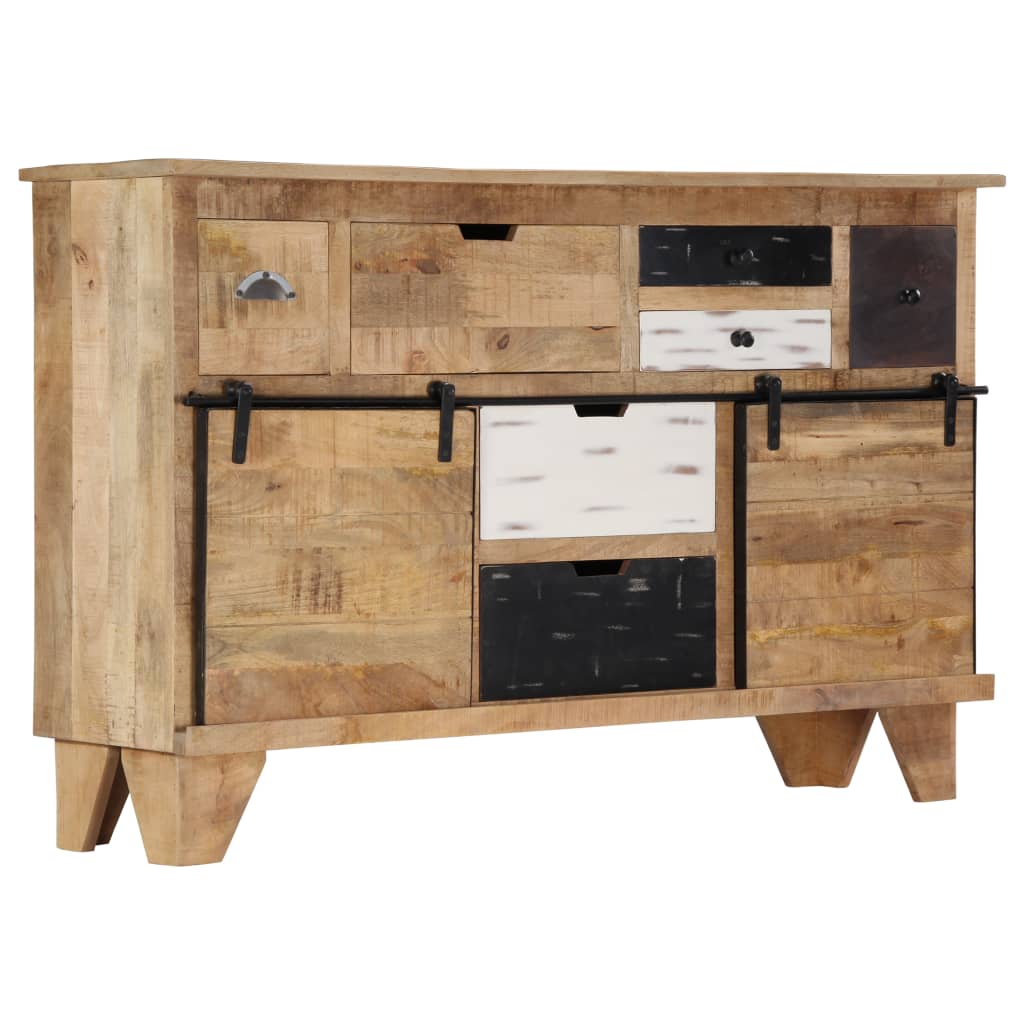 Buffet Élégant en Bois de Manguier et Métal-La-Fabrique-Industrielle