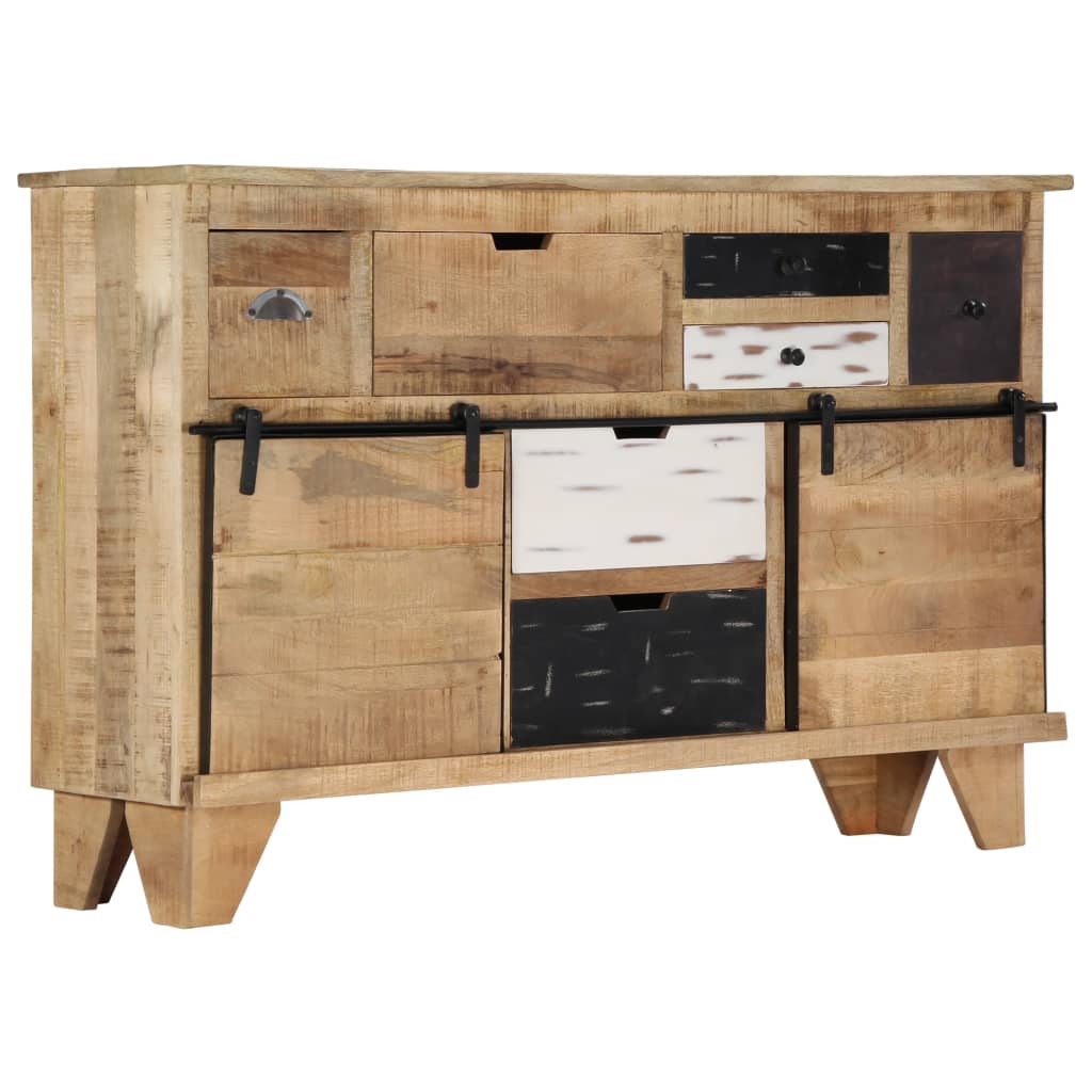 Buffet Élégant en Bois de Manguier et Métal-La-Fabrique-Industrielle