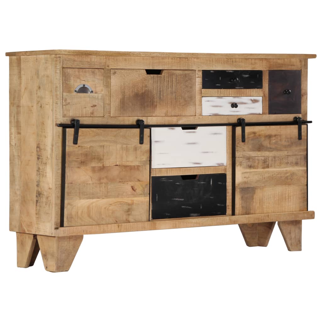 Buffet Élégant en Bois de Manguier et Métal-La-Fabrique-Industrielle