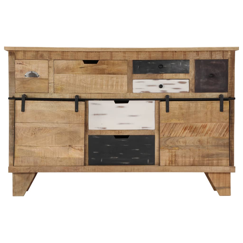 Buffet Élégant en Bois de Manguier et Métal-La-Fabrique-Industrielle