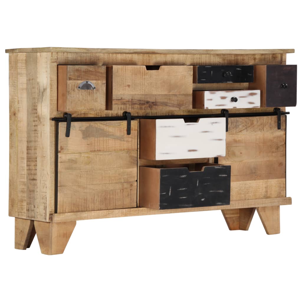 Buffet Élégant en Bois de Manguier et Métal-La-Fabrique-Industrielle